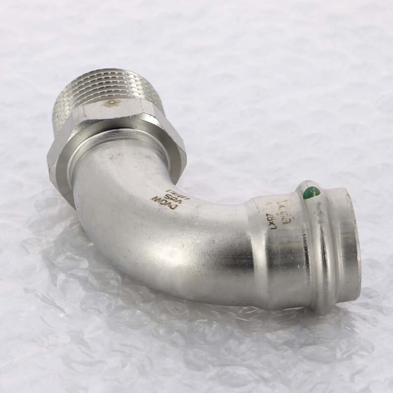 Угол пресс-Н нержавеющая сталь Sanpress Inox VIEGA 28x1
