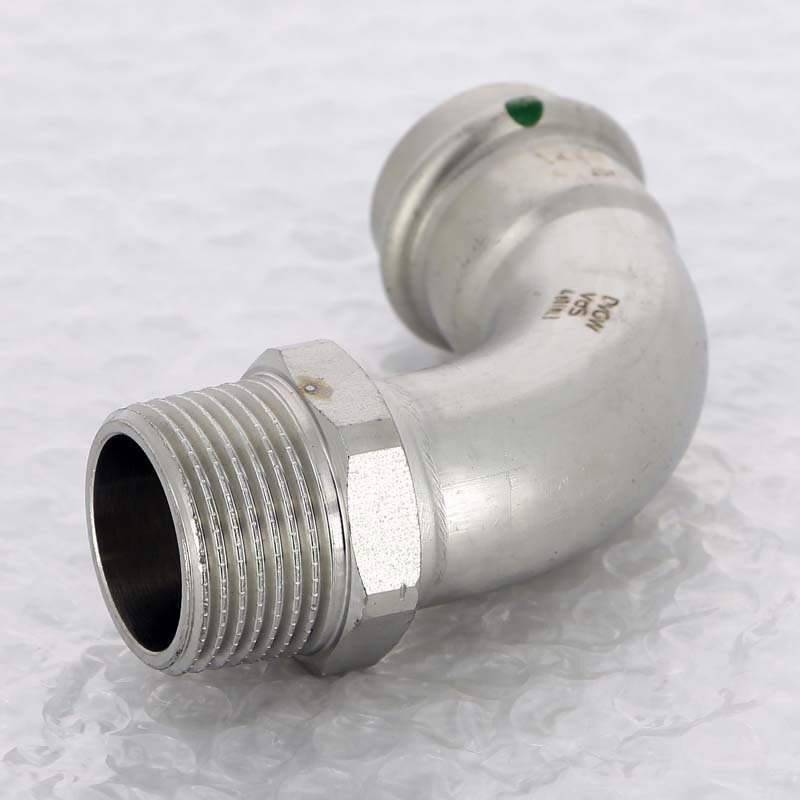Угол пресс-Н нержавеющая сталь Sanpress Inox VIEGA 28x1