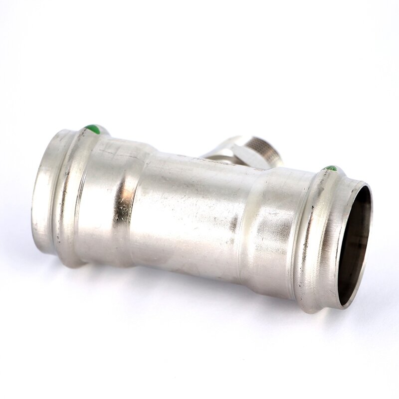 Тройник пресс-Н нержавеющая сталь Sanpress Inox VIEGA 35х3/4х35