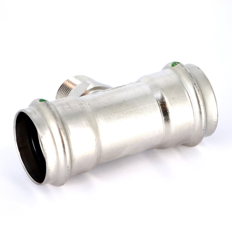Тройник пресс-Н нержавеющая сталь Sanpress Inox VIEGA 35х3/4х35