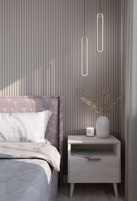 Панель МДФ Dune Stella De Luxe 2700х200х10 Sandgrau (упак. 2 шт = 1,08м²)