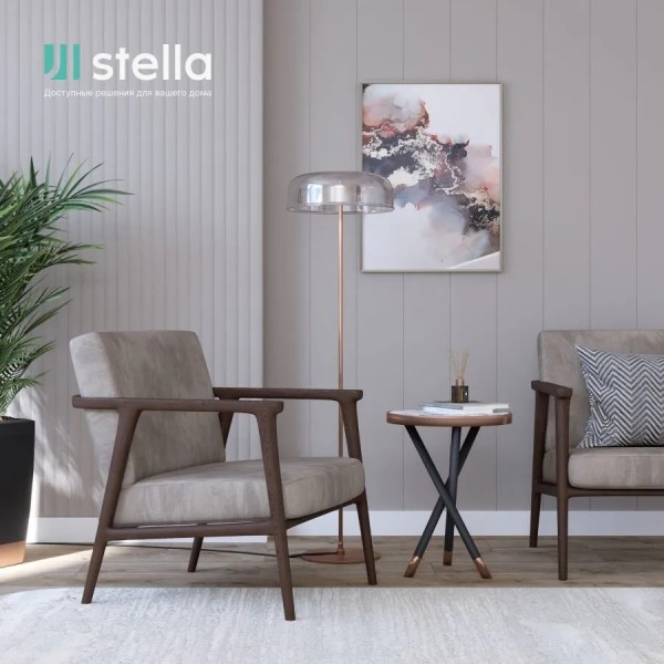 Панель МДФ Dune Stella De Luxe 2700х200х10 Sandgrau (упак. 2 шт = 1,08м²)