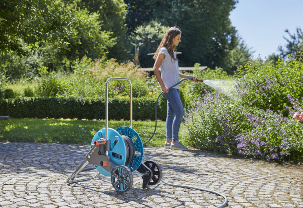 Комплект с текстильным шлангом Gardena Liano 20 м