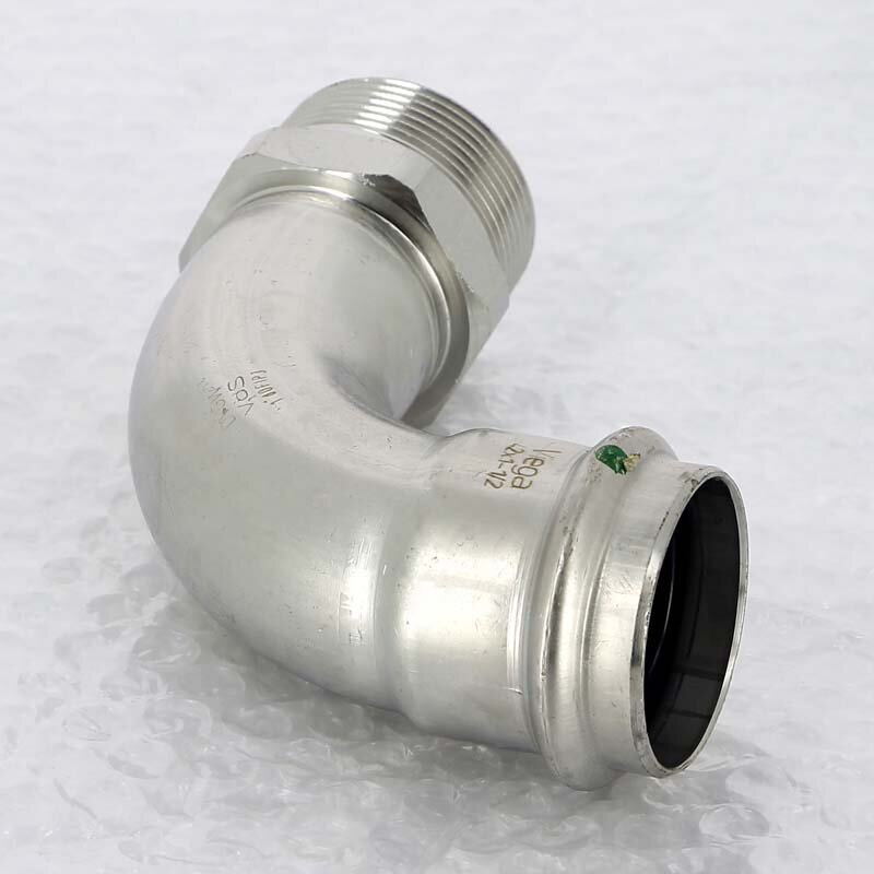 Угол пресс-Н нержавеющая сталь Sanpress Inox VIEGA 42x11/2