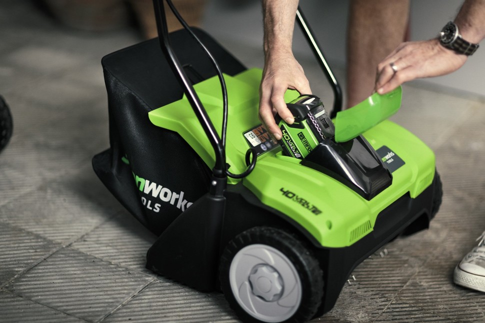 Аэратор аккумуляторный G-MAX 40V GREENWORKS G40DT30 UB