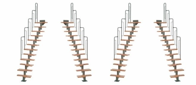 Модульная лестница DOLLE ATHENA Anthracite