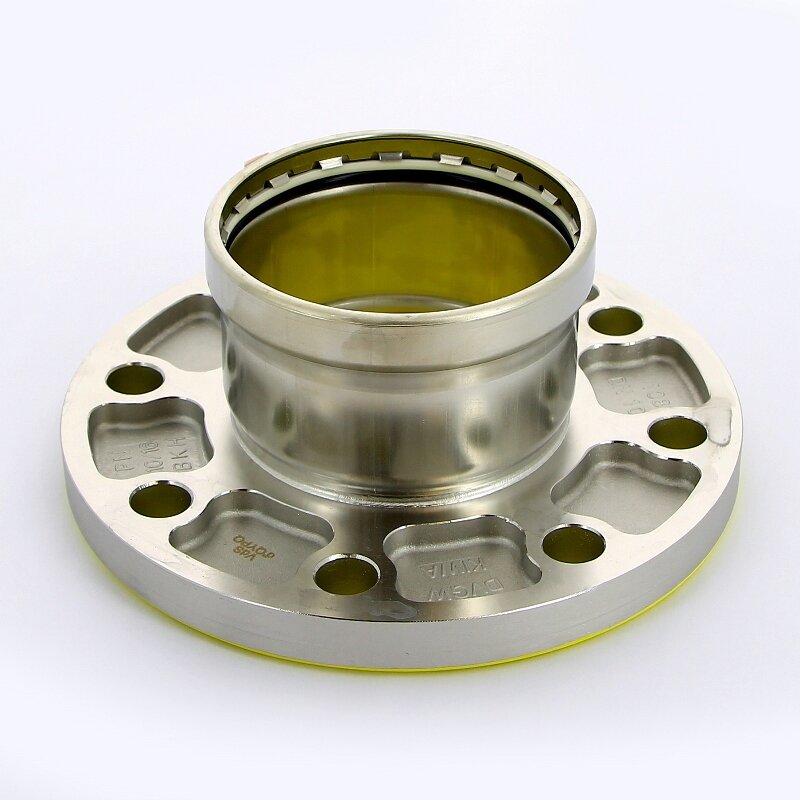 Переход фланец-пресс нержавеющая сталь Sanpress Inox VIEGA 100x108