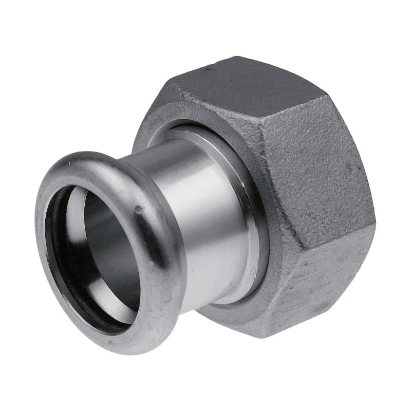 Муфта пресс с накидной гайкой KAN 42 х 13/4 нерж сталь Therm Inox