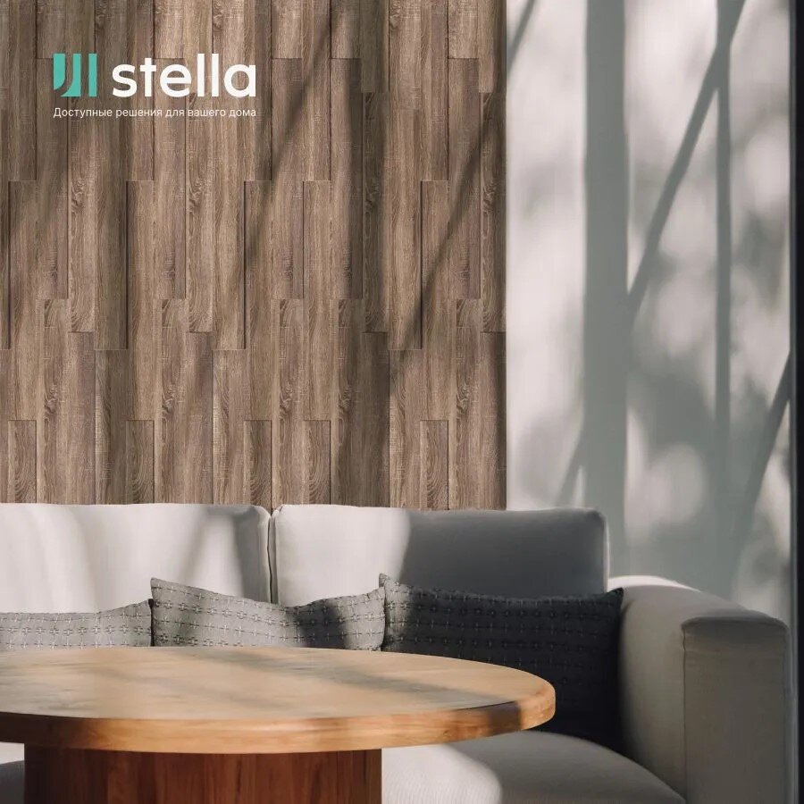 Панели МДФ 3D STELLA Дуб Винтаж (упак. 18шт = 1,13м²)
