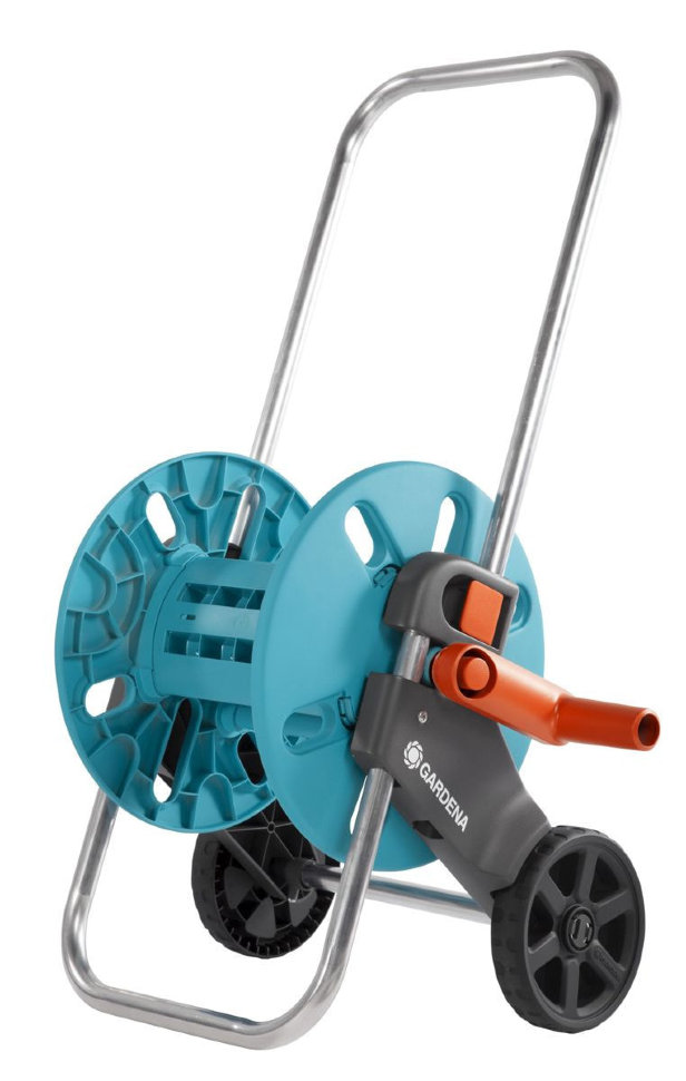 Тележка Gardena AquaRoll S со шлангом Classic, 20м и комплектом для полива