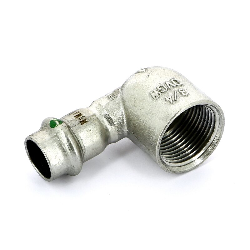 Угол пресс-В компактный нержавеющая сталь Sanpress Inox VIEGA 15х3/4