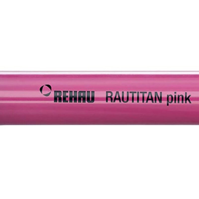 Труба полиэтиленовая с кислородным барьером PE-Xa/EVAL RAUTITAN pink REHAU 25х3,5 бухта 50м