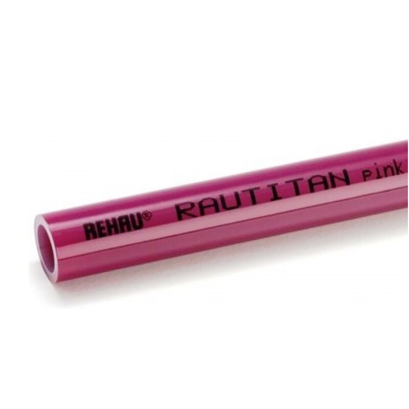 Труба полиэтиленовая с кислородным барьером PE-Xa/EVAL RAUTITAN pink REHAU 25х3,5 бухта 50м