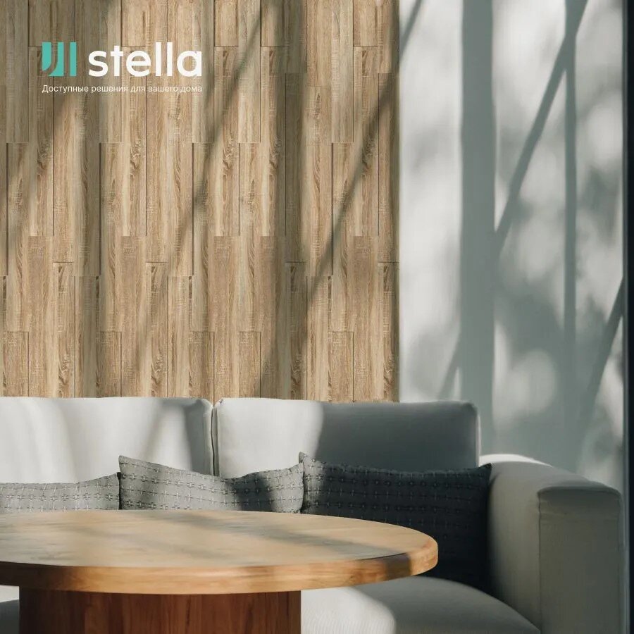 Панели МДФ 3D STELLA Standard Дуб Сонома (упак. 18шт = 1,13м²)