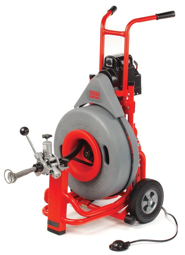 Машина прочистная барабанного типа RIDGID K-7500 с короткой спиралью 3/4