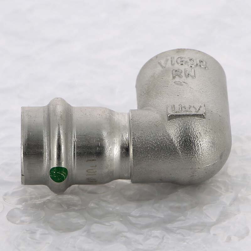 Угол пресс-В компактный нержавеющая сталь Sanpress Inox VIEGA 18х1/2