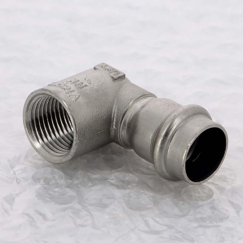 Угол пресс-В компактный нержавеющая сталь Sanpress Inox VIEGA 18х1/2