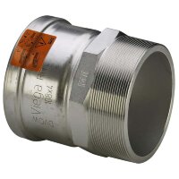 Муфта пресс-Н нержавеющая сталь Sanpress Inox XL со стопорным кольцом VIEGA 64х21/2