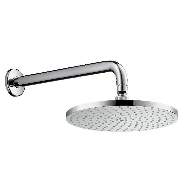 Держатель верхнего душа HansGrohe HG 389 мм настенный монтаж хром