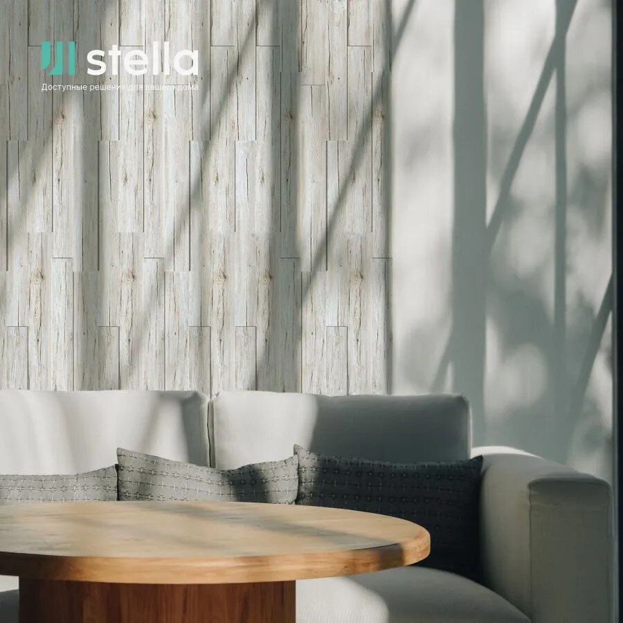 Панели МДФ 3D STELLA Standard Дуб Санремо Белый (упак. 18шт = 1,13м²)