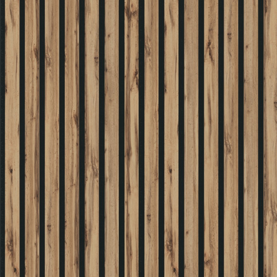 Панель МДФ Стеновая Акустическая Stella Trend Light Пекан 2780х600х21 мм (1шт = 1,668м²)