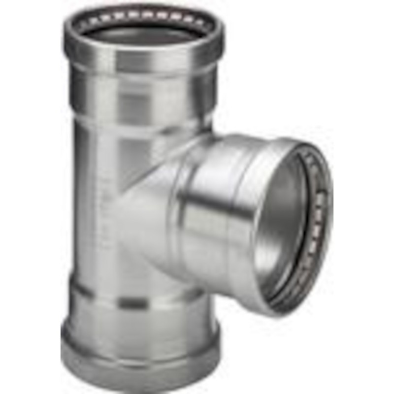 Тройник пресс нержавеющая сталь Sanpress Inox VIEGA 108x42x108