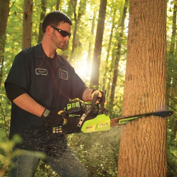 Пила цепная аккумуляторная 80V GREENWORKS GD80CS50