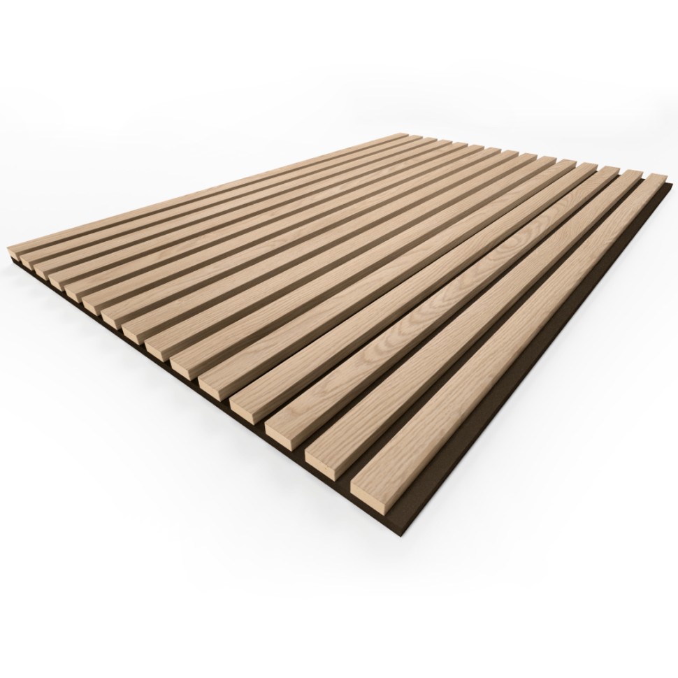 Панель МДФ Стеновая Акустическая Stella Trend Light Дуб Снежный 900х600х21 мм (1шт = 0,54м²)