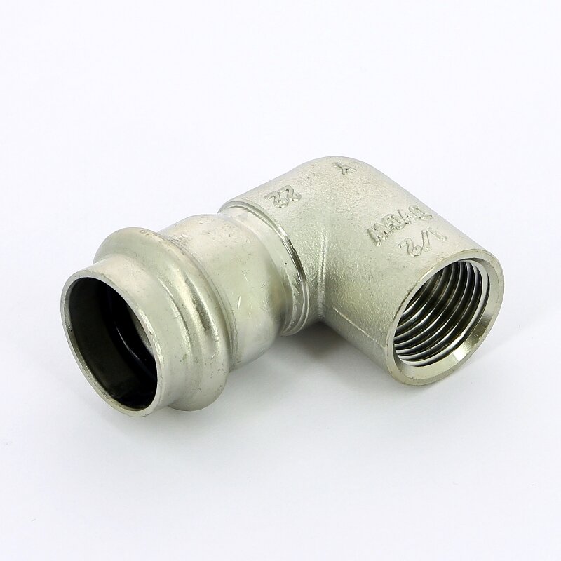 Угол пресс-В компактный нержавеющая сталь Sanpress Inox VIEGA 22х1/2