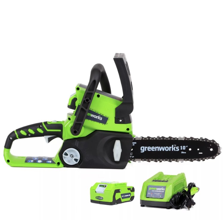 Пила цепная аккумуляторная G-24 24V GREENWORKS G24CS25K2