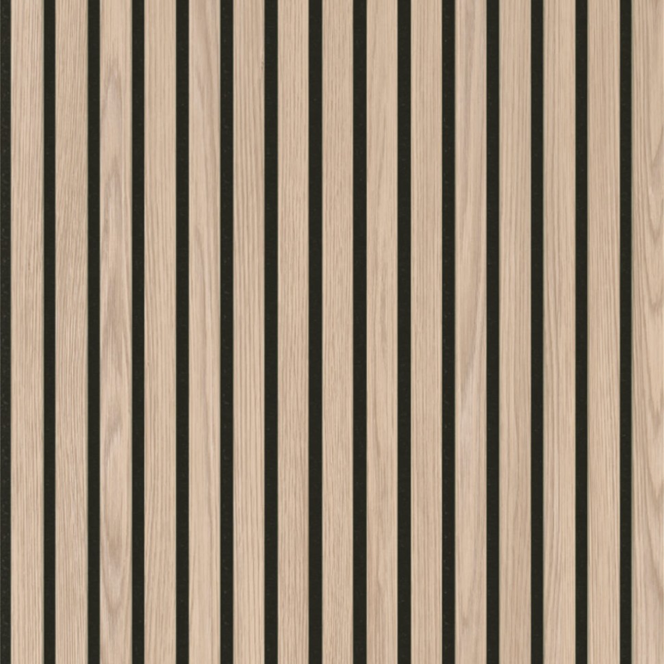 Панель МДФ Стеновая Акустическая Stella Trend Light Дуб Снежный 2780х600х21 мм (1шт = 1,668м²)