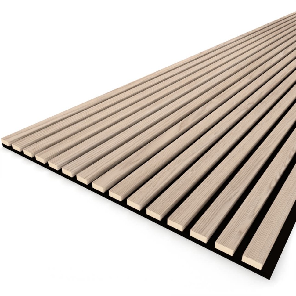 Панель МДФ Стеновая Акустическая Stella Trend Light Дуб Снежный 2780х600х21 мм (1шт = 1,668м²)