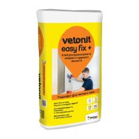 Клей для керамогранита среднего и крупного Vetonit Easy Fix+, 25кг