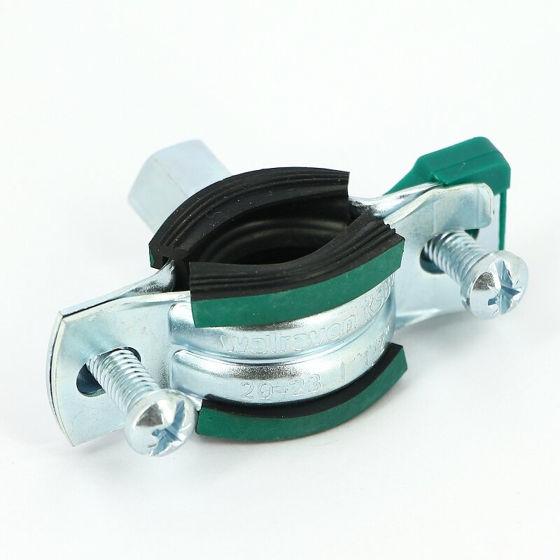 Хомут для труб KSB2 Walraven M8/М10 1/2 (20-23 мм) 2-х винт. с уплотн. epdm, быстрый замок