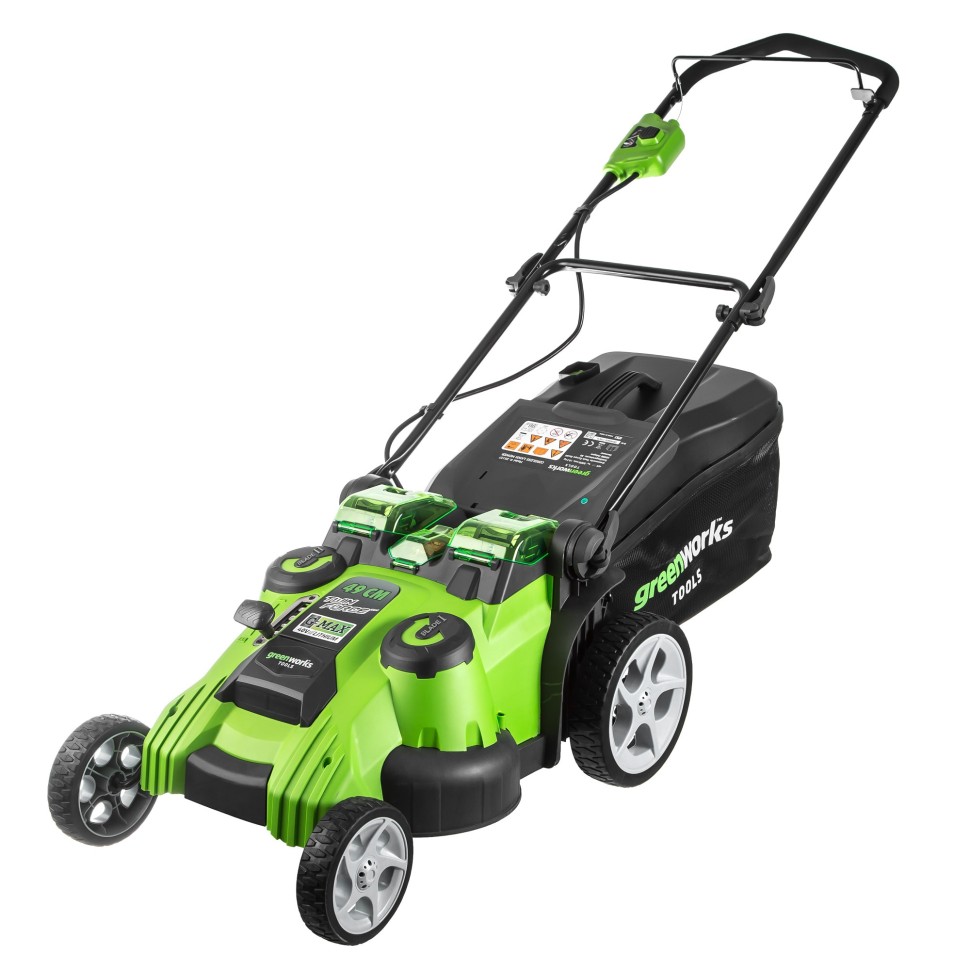 Газонокосилка аккумуляторная G-MAX 40V GREENWORKS G40LM49DBK6