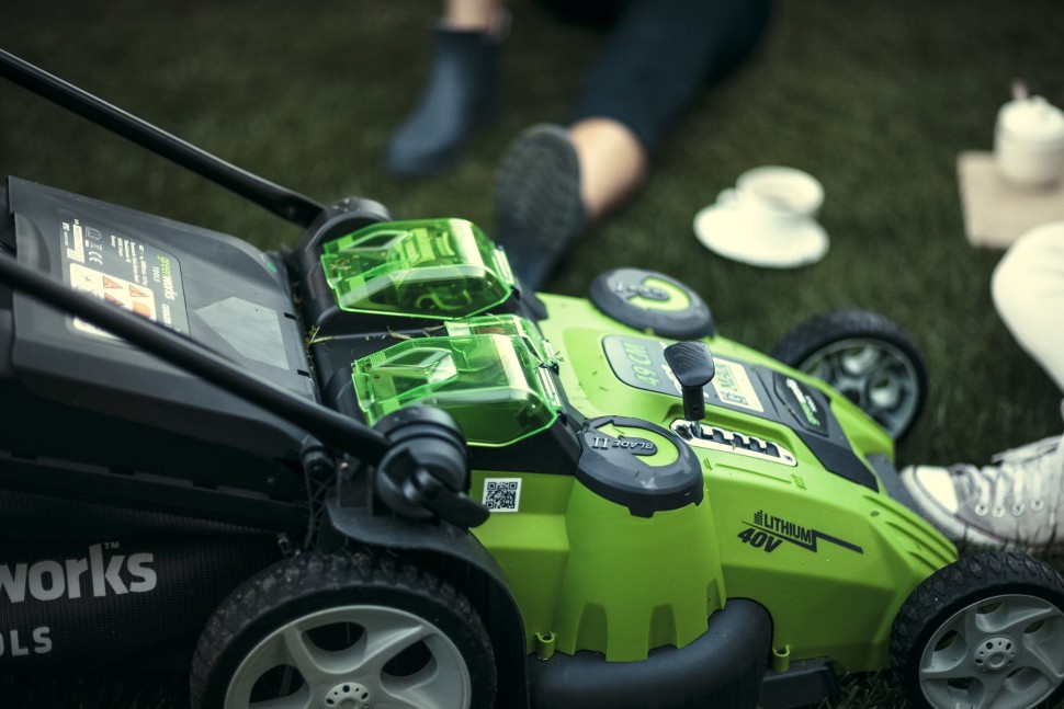 Газонокосилка аккумуляторная G-MAX 40V GREENWORKS G40LM49DBK6