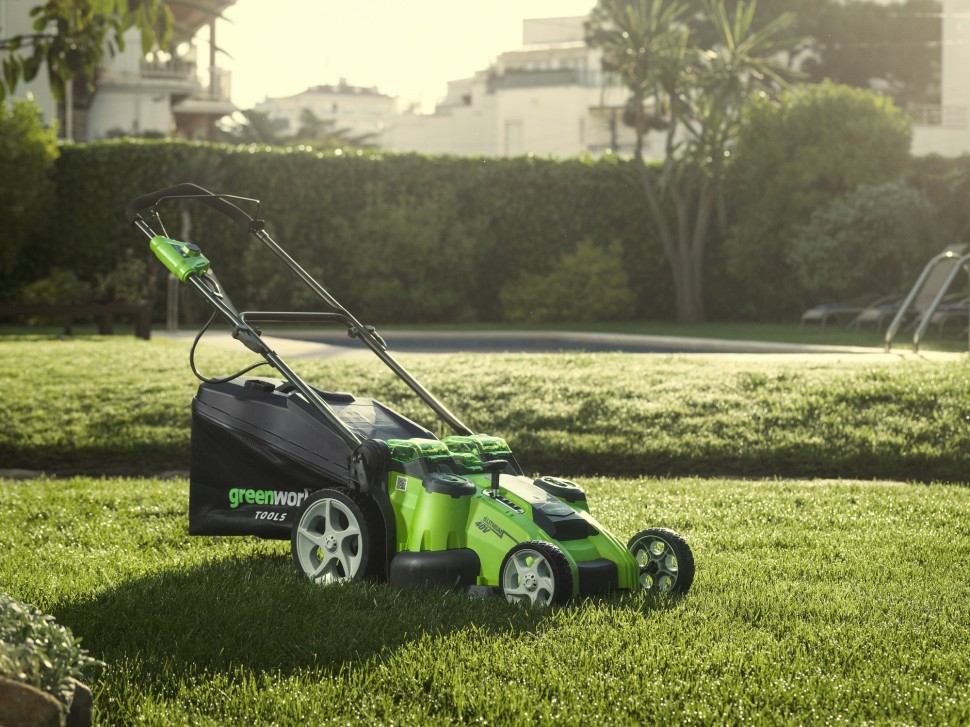 Газонокосилка аккумуляторная G-MAX 40V GREENWORKS G40LM49DBK6