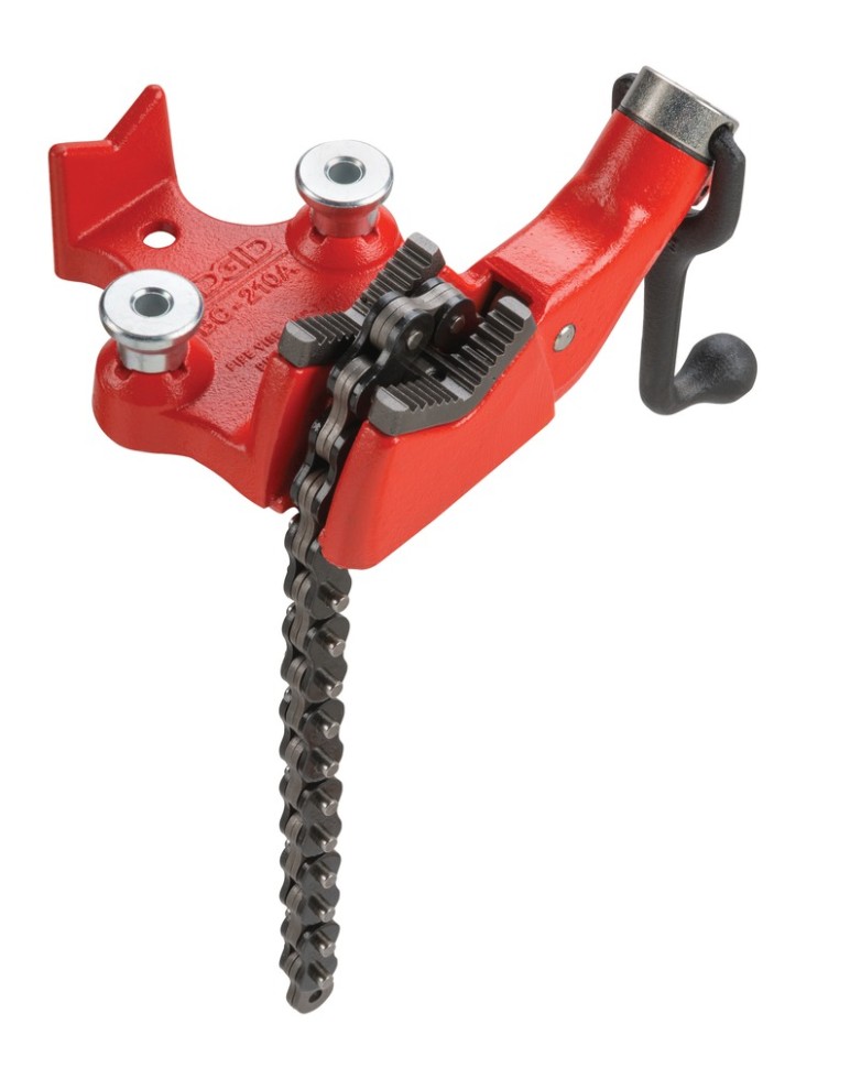Тиски верстачные цепные с верхним винтом для труб RIDGID BC210A 1/8 - 2 1/2