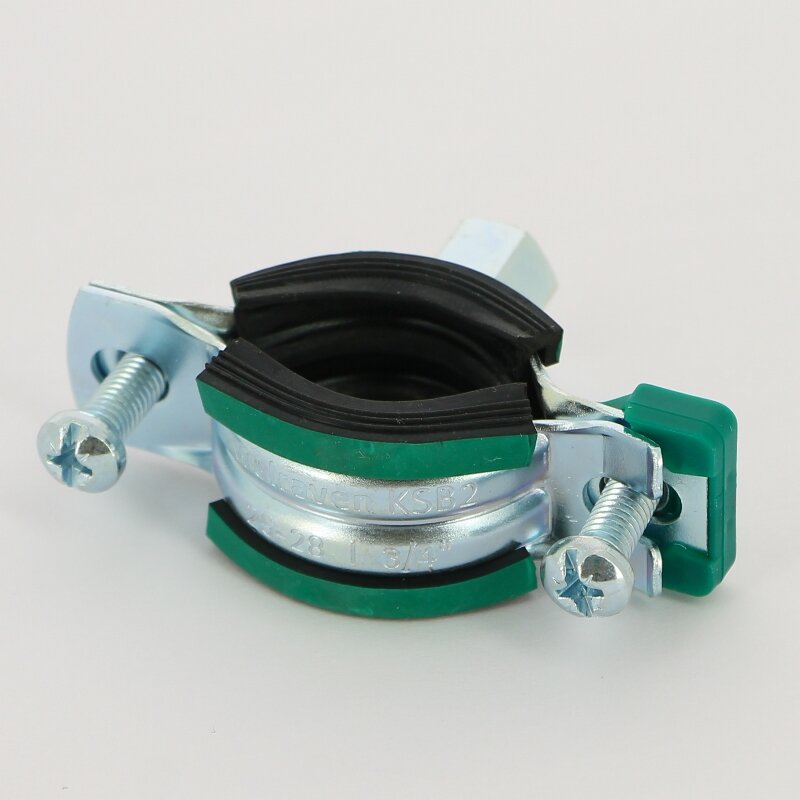 Хомут для труб KSB2 Walraven M8/М10 3/4 (25-28 мм) 2-х винт. с уплотн. epdm, быстрый замок