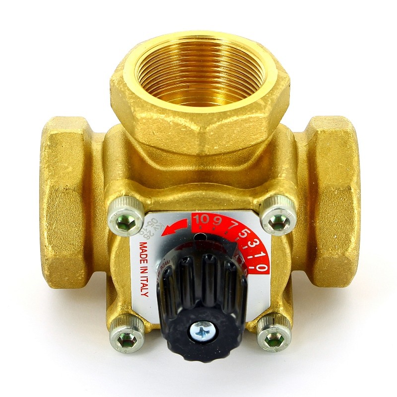 Клапан В трехходовой смесительный Uni-Fitt 1 1/2 Kvs 26