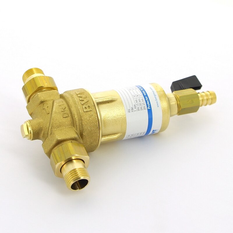 Фильтр промывной BWT Protector mini 1/2 100 мкм латунная колба