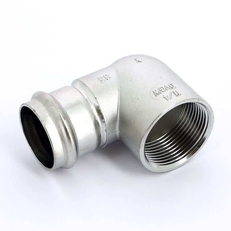 Угол пресс-В компактный нержавеющая сталь Sanpress Inox VIEGA 35x11/4
