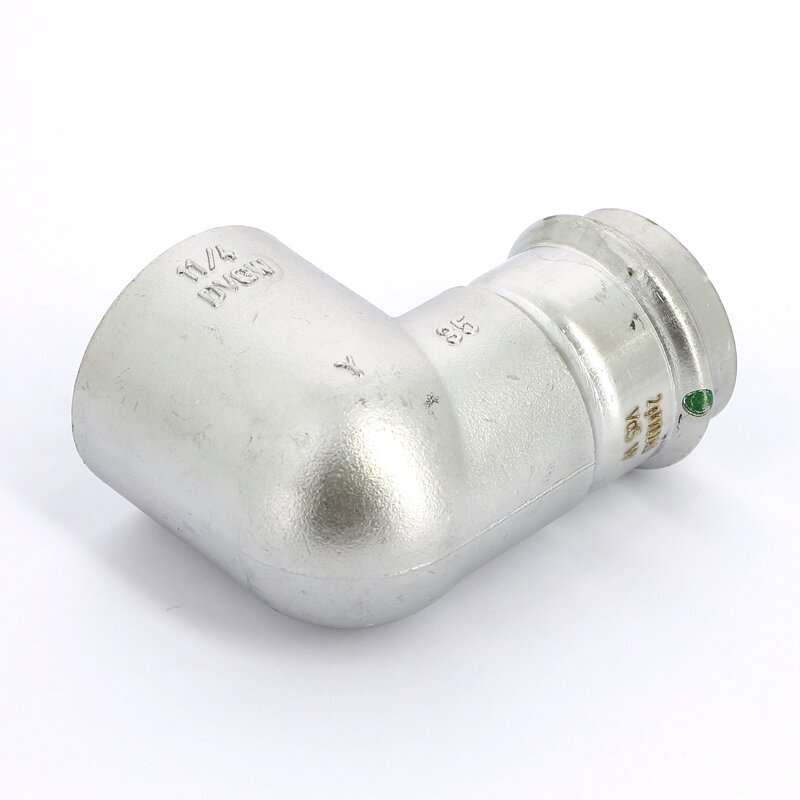 Угол пресс-В компактный нержавеющая сталь Sanpress Inox VIEGA 35x11/4