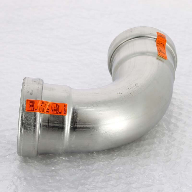 Угол пресс нержавеющая сталь Sanpress Inox VIEGA 64