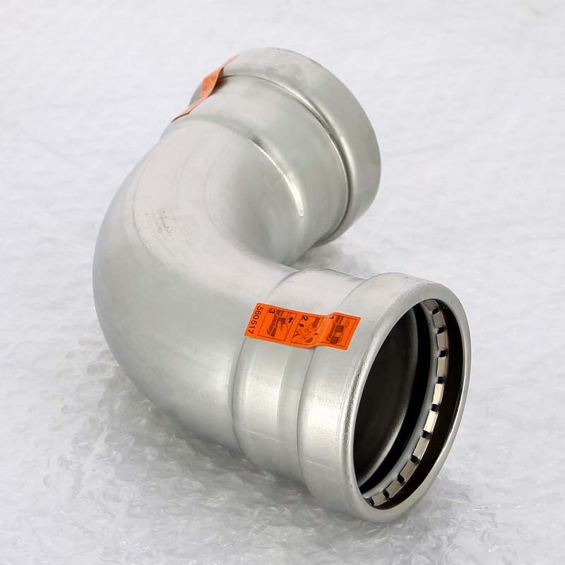 Угол пресс нержавеющая сталь Sanpress Inox VIEGA 64