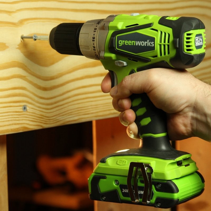 Дрель-шуруповерт аккумуляторная 24V GREENWORKS G24DD