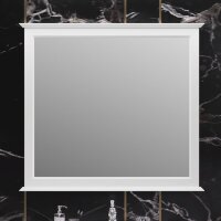 Зеркало Кантара 105, цвет белый матовый