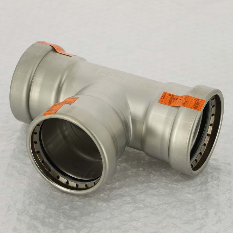 Тройник пресс нержавеющая сталь Sanpress Inox VIEGA 64