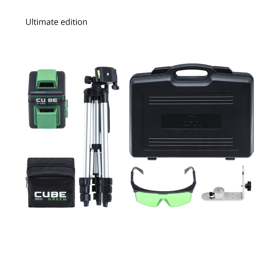 Нивелир лазерный ADA CUBE 2-360 Green Ultimate Edition