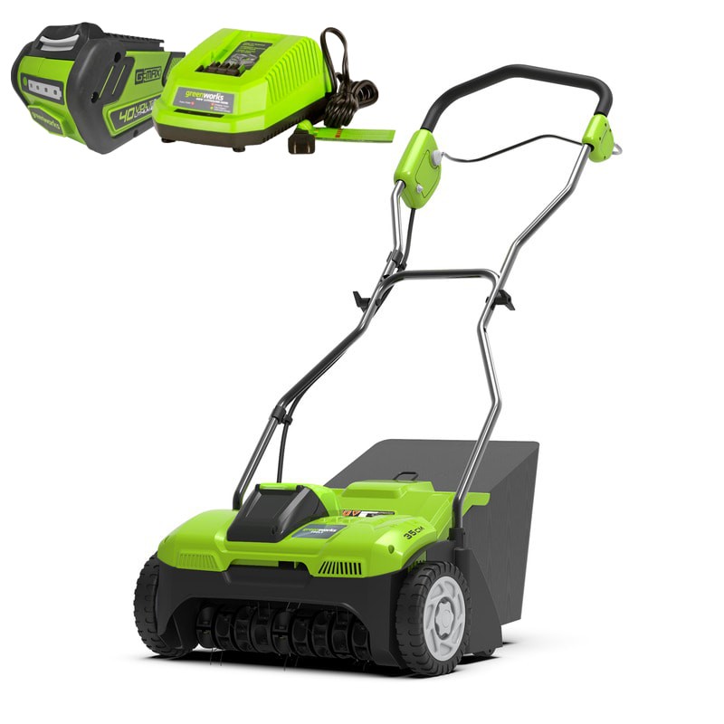 Аэратор аккумуляторный G-MAX 40V GREENWORKS G40DT30 40V с 6 А/ч АКБ и ЗУ